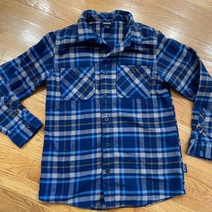Patagonia Boys Flannel Sz L 12